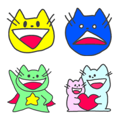 big mouth cute cat Its name is Ahat