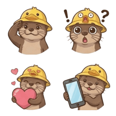 The daily life of an otter