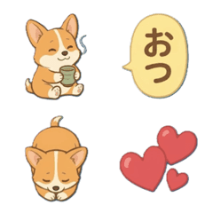 Chubby Corgi Life: Mix & Match Emoji