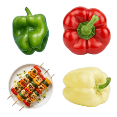 青椒和辣椒粉現場表演