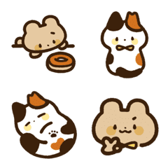 いつきゆう絵文字～くまとねこ～