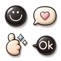 Pastel monochrome emoji