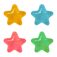 Colorful Jelly Star Stickers