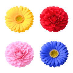 Simple Matte Flower Emoji Set 01