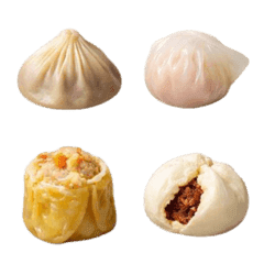 Realistic dim sum-Emojis