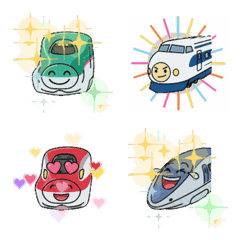 Animated Shinkansen Character Emoji