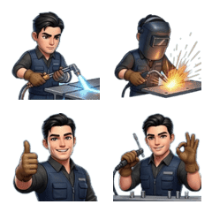 做工的人：鐵工職人表情貼