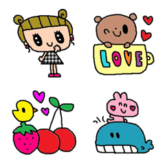 nenerin色んな絵文字セット可愛い605