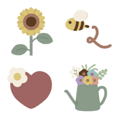 Flowers and basic emoji