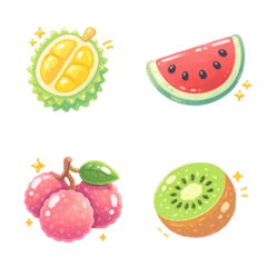 Pastel Jelly Fruits