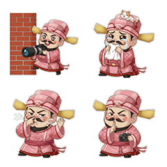 善心員外 表情貼 (粉)