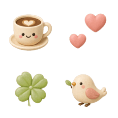 Cute Pastel Puffy Icon Emoji Vol.2