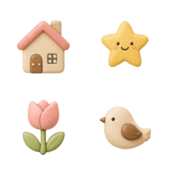 Cute Pastel Puffy Icon Emoji