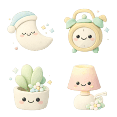 Nordic Cute Puffy Interior Emoji Vol.2