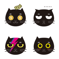 閃電niau-黑貓 表情包