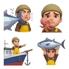 做工的人：漁夫討海人表情貼