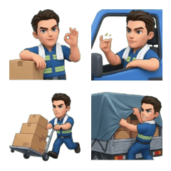 做工的人：貨車司機表情貼