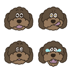 Standard poodle stamp