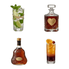 微型逼真酒精表情符號｜coco♡