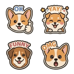 Cute Puppy Reaction Emojis 40