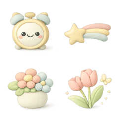 Nordic Cute Puffy Interior Emoji Vol.3