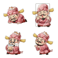 善心員外 表情貼 (粉) 2