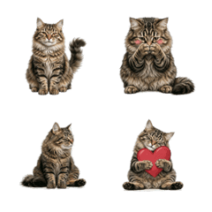 Realistic Siberian Cat Emoji