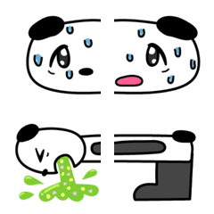 Connectable Panda Emojis (Horizontal)