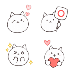 Kawaii Hand Drawn Cat Emojis