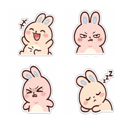 A lonesome, mellow rabbit