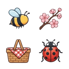 Year-Round Use! Lovely Spring Emojis