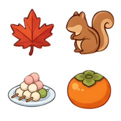 Autumn Cute Emoji Collection