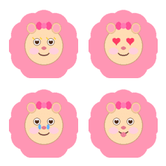 Sweet Lion Girl Emoji