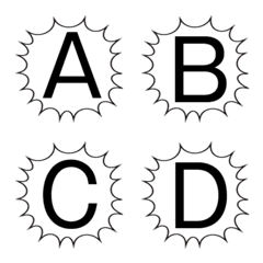 ALPHABET SPEECH BALLOON Emoji