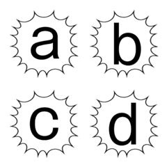 ALPHABET SPEECH BALLOON Emoji2