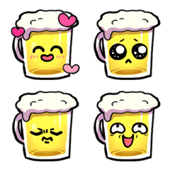 ビールの表情【絵文字】
