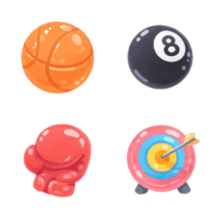 Squishy Pastel Sports Emojis