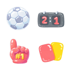 Squishy Pastel Football Emojis