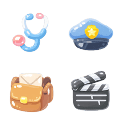 Squishy Pastel Job Emojis