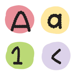ABC 123 +emoji icon