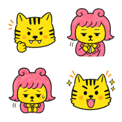 Tora-kun & Risu-chan Emoji