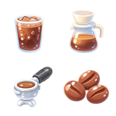 Squishy Cafe Hopping Emoji Set