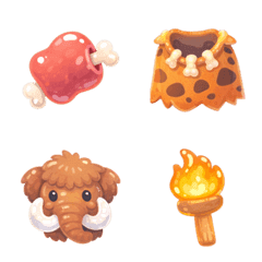 Squishy Stone Age Emoji Set