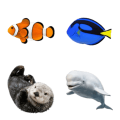 Marine Life Realistic Emojis