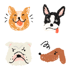 日常可用的狗狗情緒表情貼圖