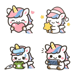 Winged Unicorn Daily Mood Stickers