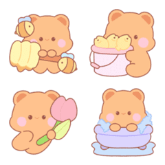 Pastel Bear's Sweet Adventures Emoji
