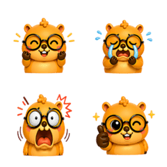Capybara or Bear? Glasses Emoji