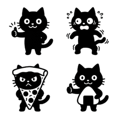 Daily Useful Black Cat & Food