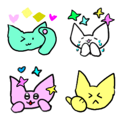 Cat Stickers by a 10-Year-Old